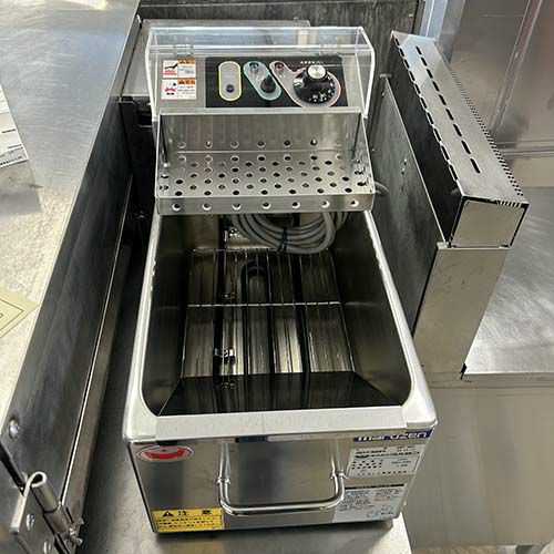 中古】卓上電気フライヤー 7L テンポスオリジナル TBEF-7 幅270×奥行