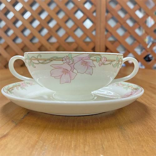 中古】スープカップ&ソーサー(5セット入り) ノリタケ(Noritake) 幅115φ