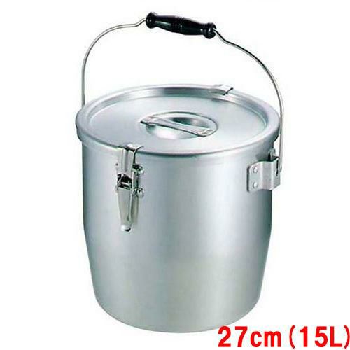 アルミ テーパー付 パッキン寸胴鍋 27cm