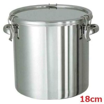 18-8 密閉容器 (キャッチクリップ式) 手付 CTH 18cm