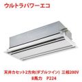 【業務用/新品】【東芝】ウルトラパワーエコ 天井カセット2方向（ダブルツイン） RWXF22433MU 8馬力 P224 三相200V【送料無料】