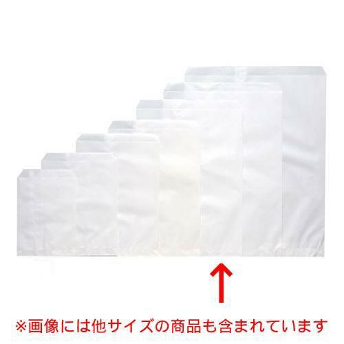 平袋 白 無地 フラット 白4 XZK00324 (500枚入)