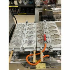 業界最長1年保証】【中古】ガス式たい焼き器 2連5匹 TT5-200 幅680