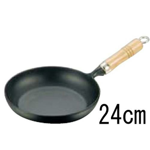 南部鉄 木柄 オムレツパン 24cm 【グループA】