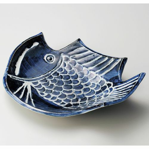 魚大皿 38×29×7.9cm 167-018/業務用/新品/小物送料対象商品 | 楕円皿