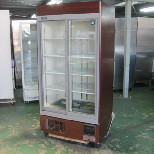 中古】冷蔵リーチインショーケース ホシザキ RSC-90D-B 幅900×奥行650