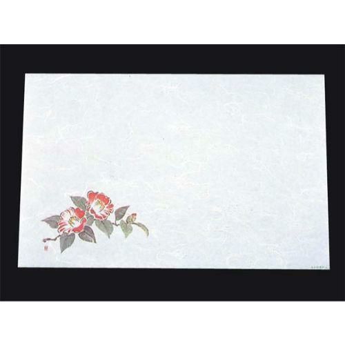 尺三 懐石まっと 抗菌遠赤和紙(100枚入) WS-2 椿 12月から2月