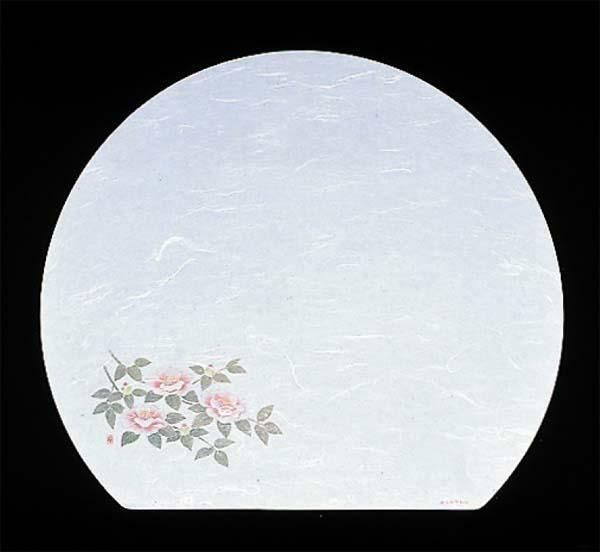 尺三 半月 懐石まっと 抗菌遠赤和紙(100枚入) WH-5 山茶花 11月から1月