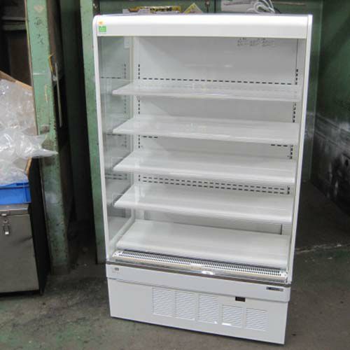 【中古】大阪引取限定　サンデン　4面ガラス面のショーケース　店舗用品　冷蔵庫 サンデン 冷蔵ショーケース100L 中古