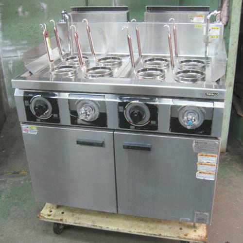 中古】ゆで麺機(冷凍麺対応) タニコー THU-90W 幅900×奥行600×高さ800