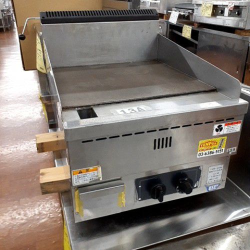 業界最長1年保証】【中古】ガスグリドル タニコー TH-45N 幅450×奥行