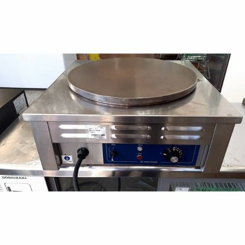 業務用/新品】【ニチワ】電気クレープ焼器 1連 単相200V CM-410H 幅450  