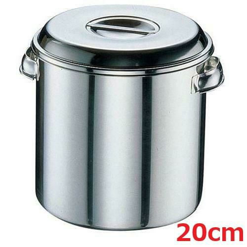 クローバー モリブデン 丸型キッチンポット 目盛付 20cm 手付