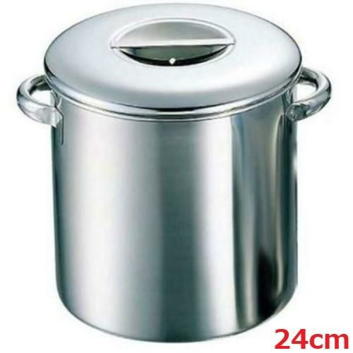K 18-8 内蓋式 キッチンポット 24cm 手付