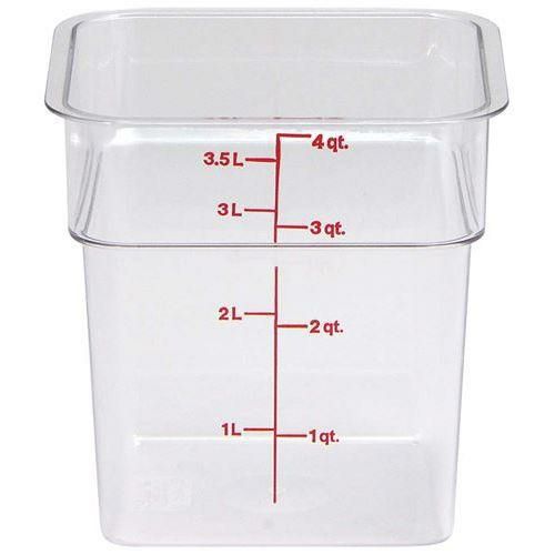 フードコンテナ角型 クリアタイプ CAMBRO 本体 4SFSCW　【グループA】