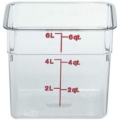 フードコンテナ角型 クリアタイプ CAMBRO 本体 6SFSCW　【グループA】