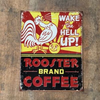 ブリキサイン 『Rooster Brand Coffee』