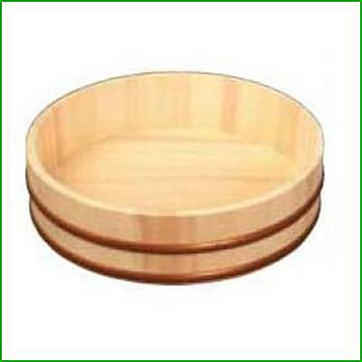 天然木 寿司飯台 42cm 1.5升(85409)PPタガ