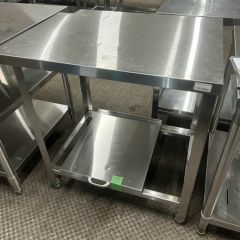 1040-0) Sanpo 炊飯台車付き ステンレス 作業台 W600D800H800 業務用