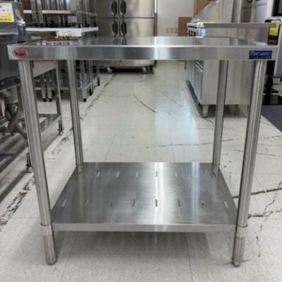 中古】作業台 マルゼン 幅750×奥行600×高さ800 【送料別途見積】【業務