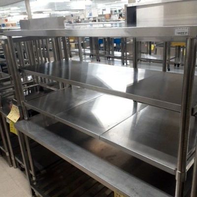 中古】作業台 BGなし 幅1500×奥行600×高さ800 【送料別途見積】【業務