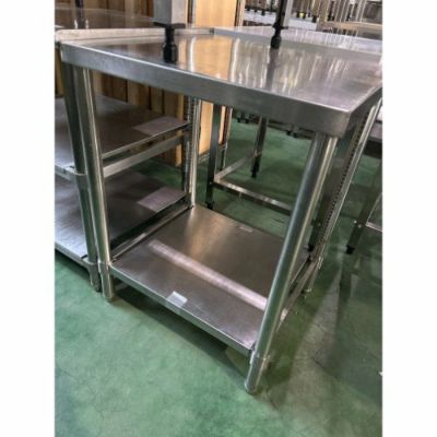 中古】作業台 BGなし 幅600×奥行600×高さ800 【送料別途見積】【業務用