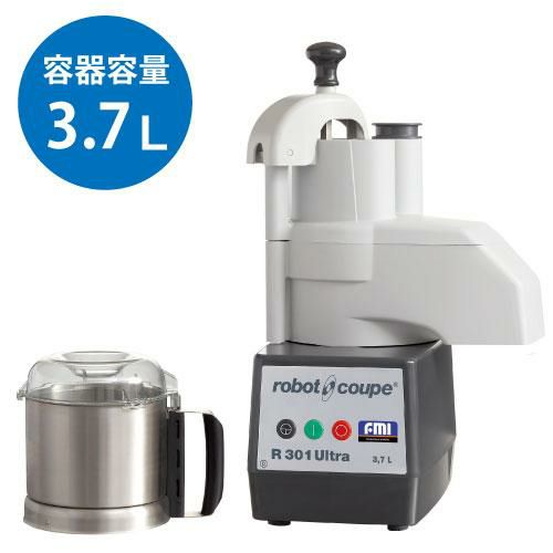 FMI ロボクープ コンビネーションタイプ ミキサー＋野菜スライサー 3L [R-301UD] 幅220×奥行305×高さ425(攪拌容器セット)　幅360×奥行330×高さ570(野菜スライサーセット)