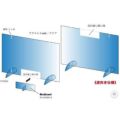 飛沫防止 窓付きパーティションボード2way (蓋付き)  アクリル透明板 600×600mm