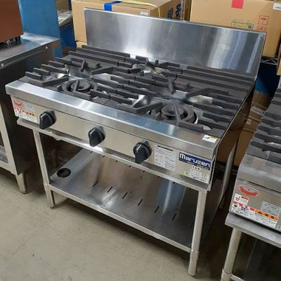 業界最長1年保証】【中古】ガステーブル マルゼン RGT-0963D 幅900