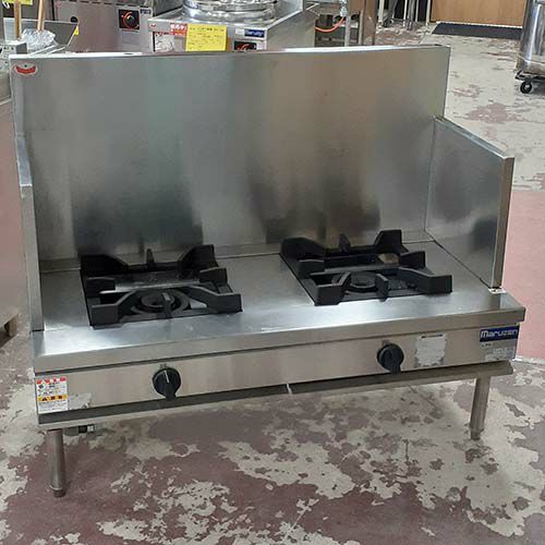 業界最長1年保証】【中古】スープレンジ 2口 マルゼン RGS-126D 幅1200