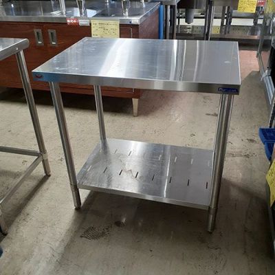 中古】作業台 BGなし 幅810×奥行550×高さ800 【送料別途見積】【業務用