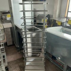 中古】片トンボラック 幅440×奥行550×高さ1600 【送料無料】【業務用