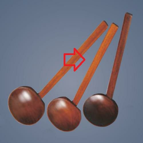 杓子 【EBM 田舎手塗り杓子 中(茶色)】 EBM