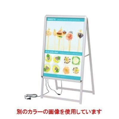 A型パネルスタンド LEDグリップA A1片面 39410BLK ブラック