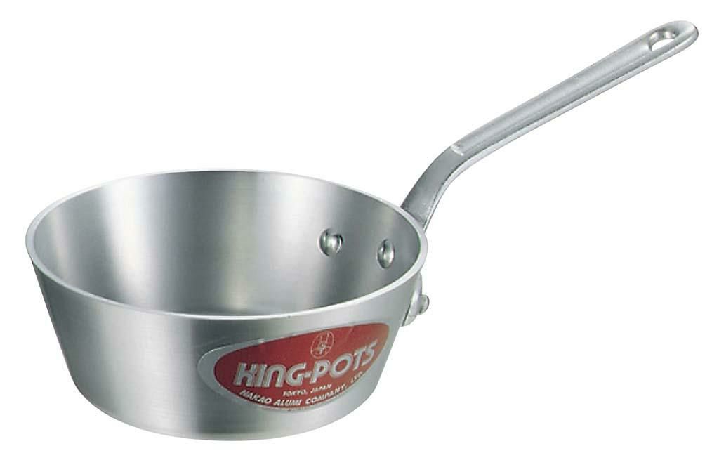 アルミ キング テーパー鍋 (目盛付) 18cm