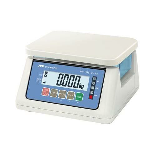 A&D 防塵・防水はかり ワイヤレス通信モデル SH-15KAWP-BT(ひょう量:15kg 最小表示:0.5g)