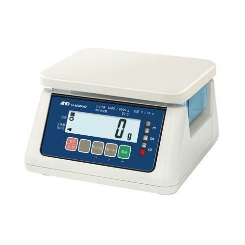 A&D 取引証明用 防塵・防水はかり SJ-6000AWP(ひょう量:6000g 目量:5g)