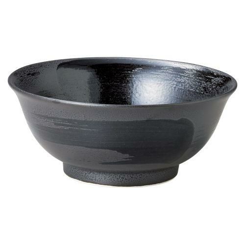 国内取寄せ 水明 高台8寸浅丼黒御影10個入/業務用/新品 /テンポス/小物