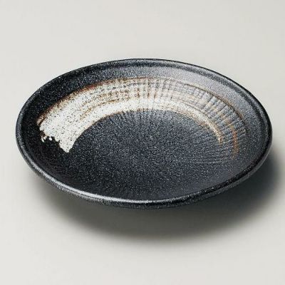 鉄刷毛目　大皿　新品 8寸皿 刷毛目｜小皿・大皿｜おんた家｜小鹿田焼の器、お皿、丼
