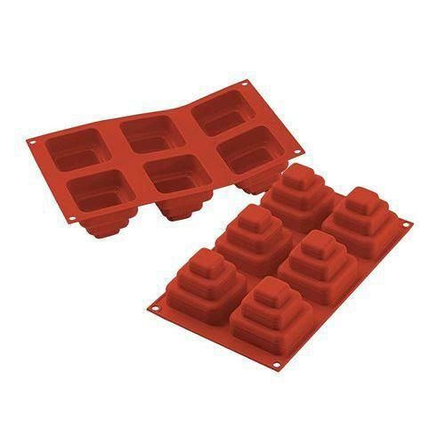 シリコマート シリコンフレックス ミニワンダーケーキスクエア(6ヶ取)SF168