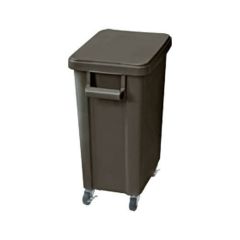 リス 厨房用キャスターペール(排水栓付)70L ダークグレー(DGY)