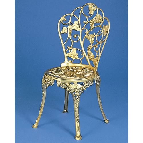 GARDEN CHAIR & TABLE チェア サイズ：W485×D470×高さ950×座面高さ440mm 品番：HOG-ゴールド