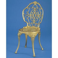 GARDEN CHAIR & TABLE チェア サイズ：W440×D550×高さ950×座面高さ440mm 品番：HOT-ゴールド