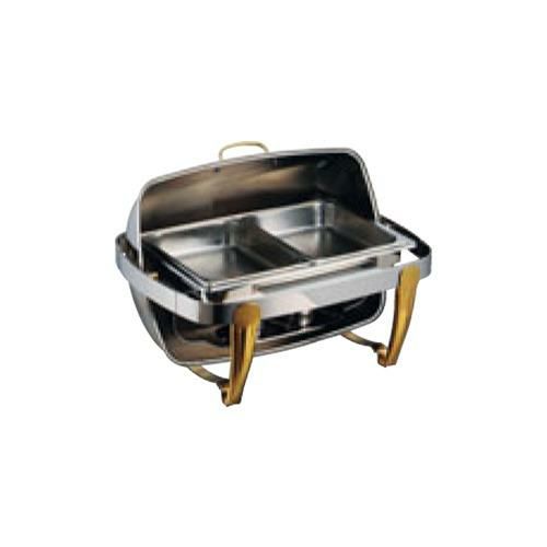 SX ロールトップチェーファー 角型 無段階開閉式 X32229UQV ダブル