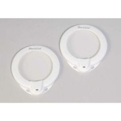 【プレスリッド 10cm ペアセット ホワイト PL04-2】 幅100×奥行112×高さ13(mm)【グループA】