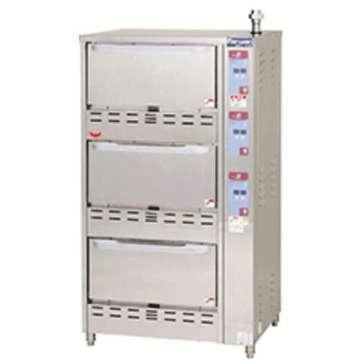 【マルゼン】 ガス立体自動炊飯器 MRC-S3D 幅750×奥行700×高さ1350mm