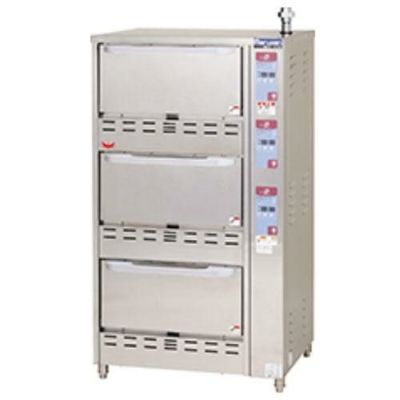【マルゼン】 ガス立体自動炊飯器 MRC-T3D 幅750×奥行700×高さ1350mm