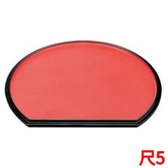 ABS 新半月両面盆 朱乾漆/グリーン乾漆 尺5