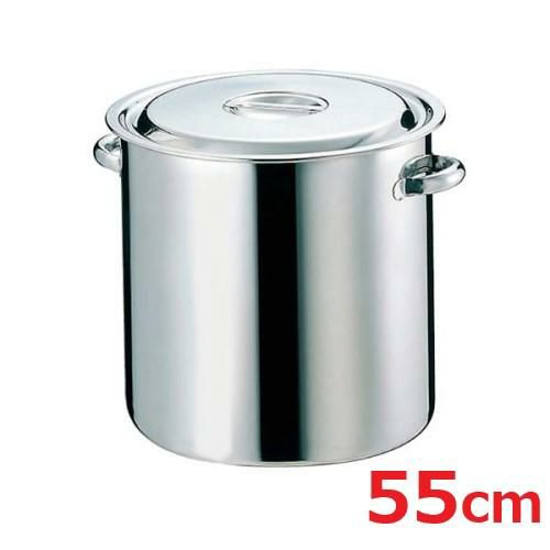 EBM モリブデン 寸胴鍋/キッチンポット 55cm パイプ手付