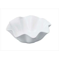 ニューホワイト ウェーブ丸盛鉢 28cm
